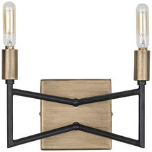Varaluz Bodie 6" High 2-Light Havana Gold and Carbon Sconce