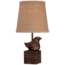 Bird Moderne Crackle Finish 15 1/2" High Small Accent Lamp