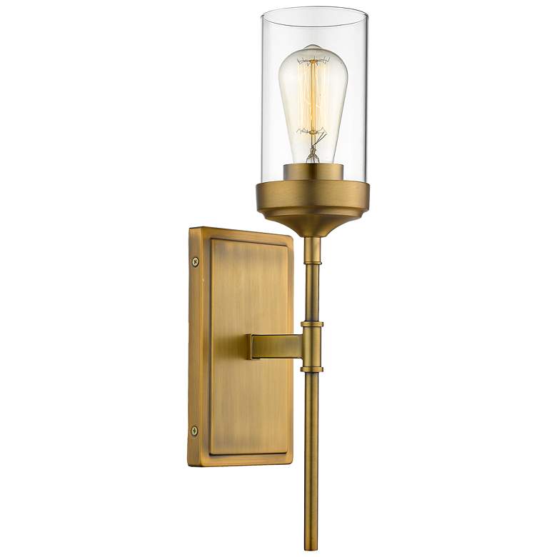 Z-Lite Calliope 1 Light Wall Sconce in Foundry Brass