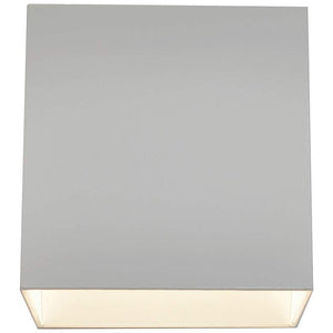 Zoe 5" High White Square Wall Wash LED Wall Sconce